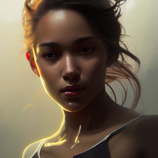 Hyperdetailed Portrait of a Runner in Unreal Engine