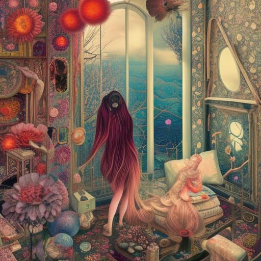 Dollhouse in Chattanooga: Surrealist Art with Mountain View