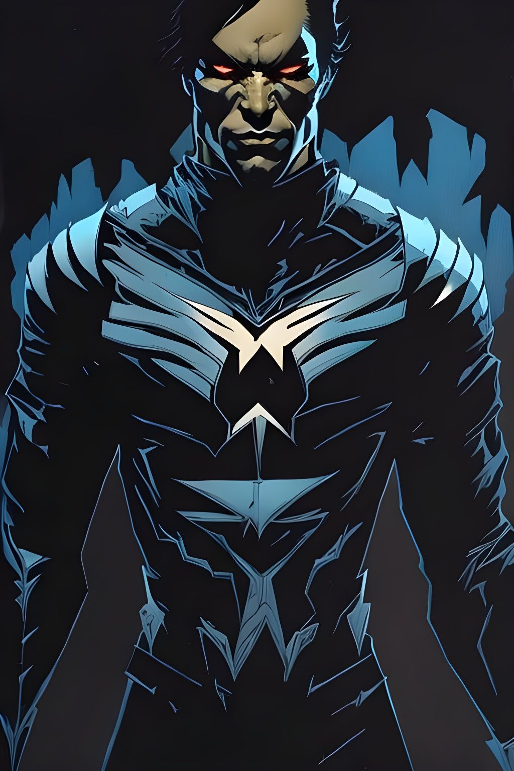 Nightwing as Talon: Sinister Gouache Painting