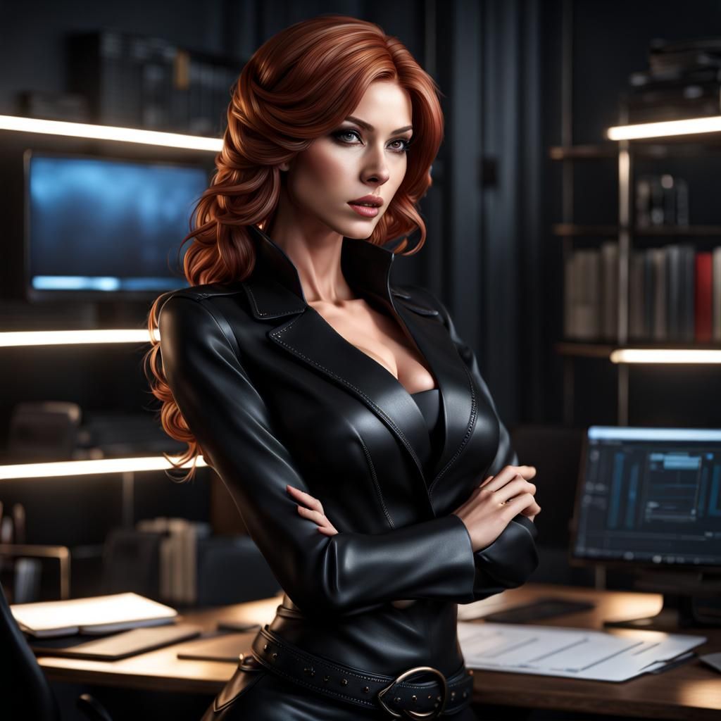 Beautiful Italian Woman Portrait in Gothic Art Style