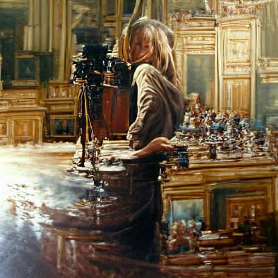 Dominique the Director: Oil Painting Portrait