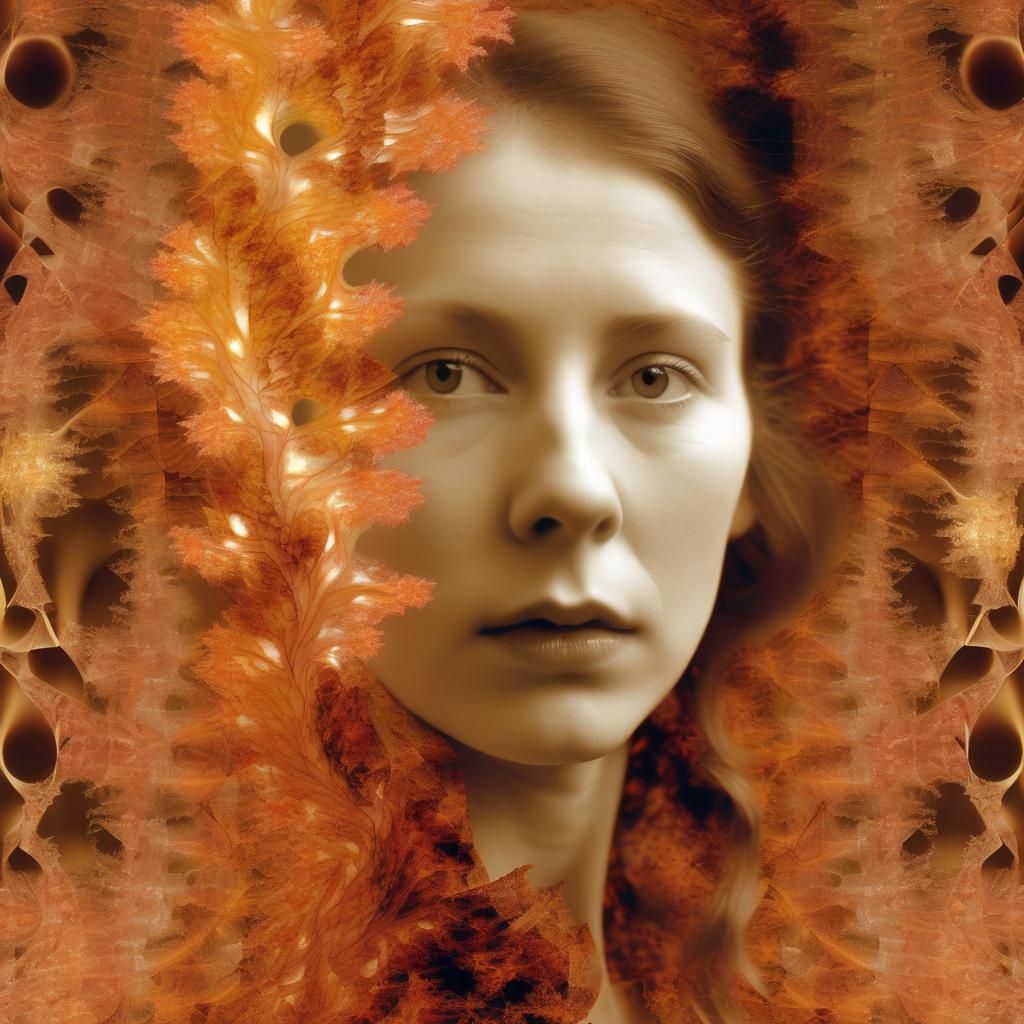 Fiery Fractal Composer in Autumnal Portrait