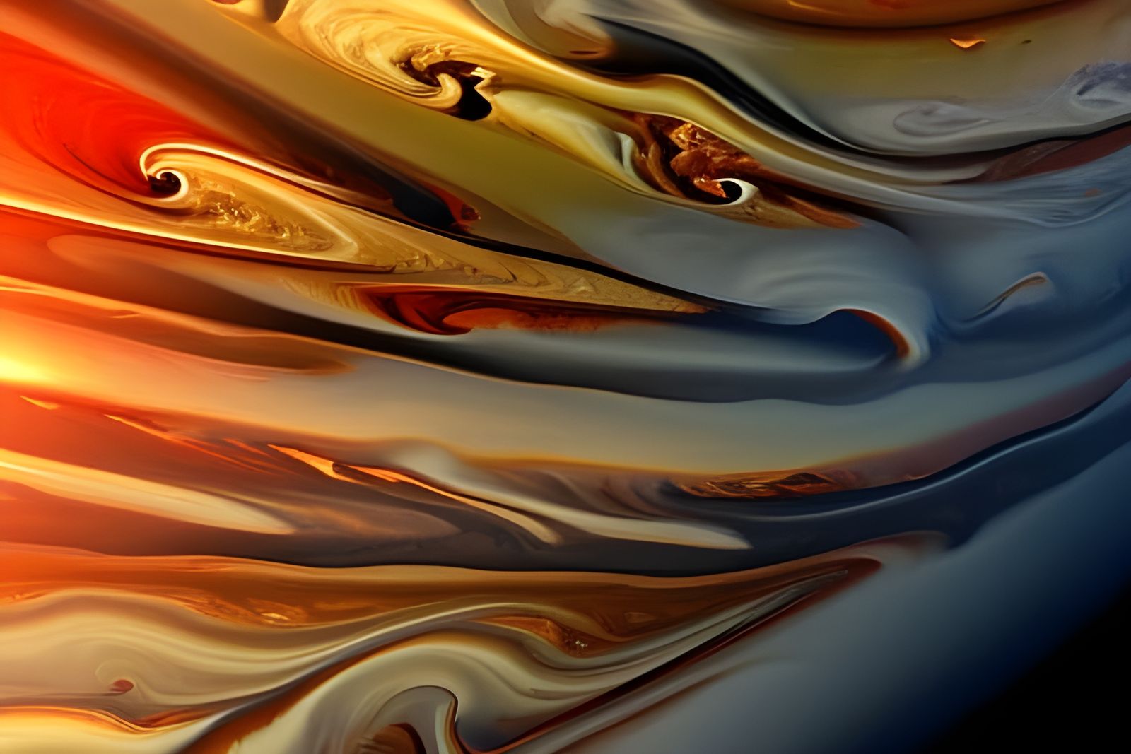 Jupiter's Great Red Spot in Romantic Photorealism