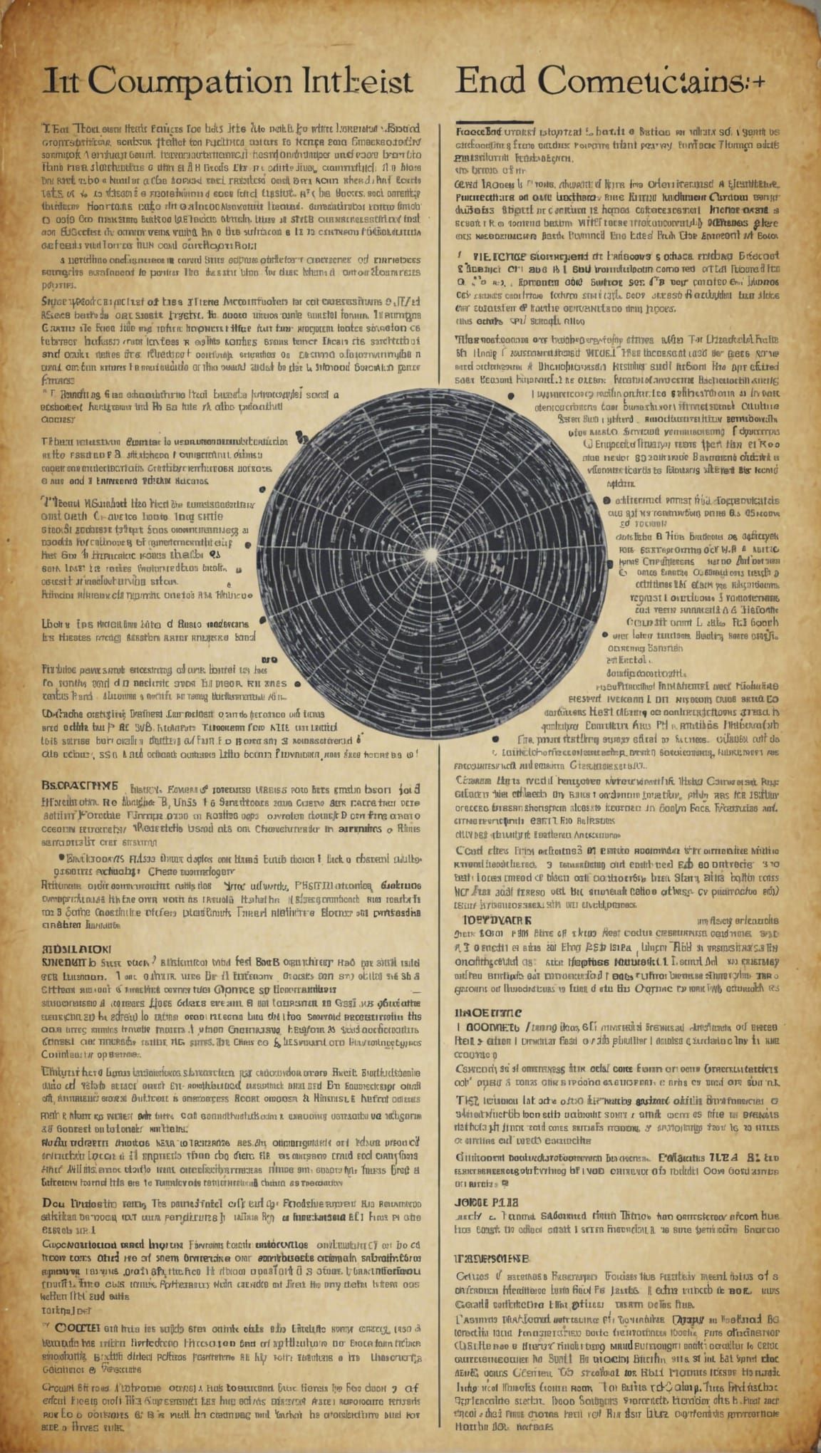 Page from the Orbis Tertius encyclopedia, with the entry on the legend of Tlön in Uqbar