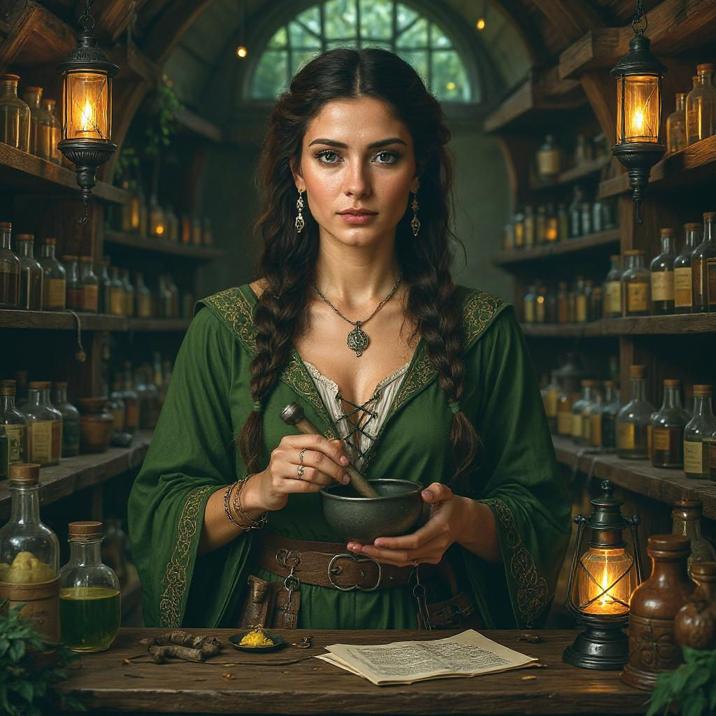 Apothecary in Celtic/Norse Fantasy Style