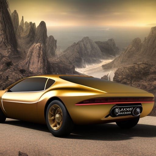 Alfa Romeo Montreal 1970: Detailed Matte Painting