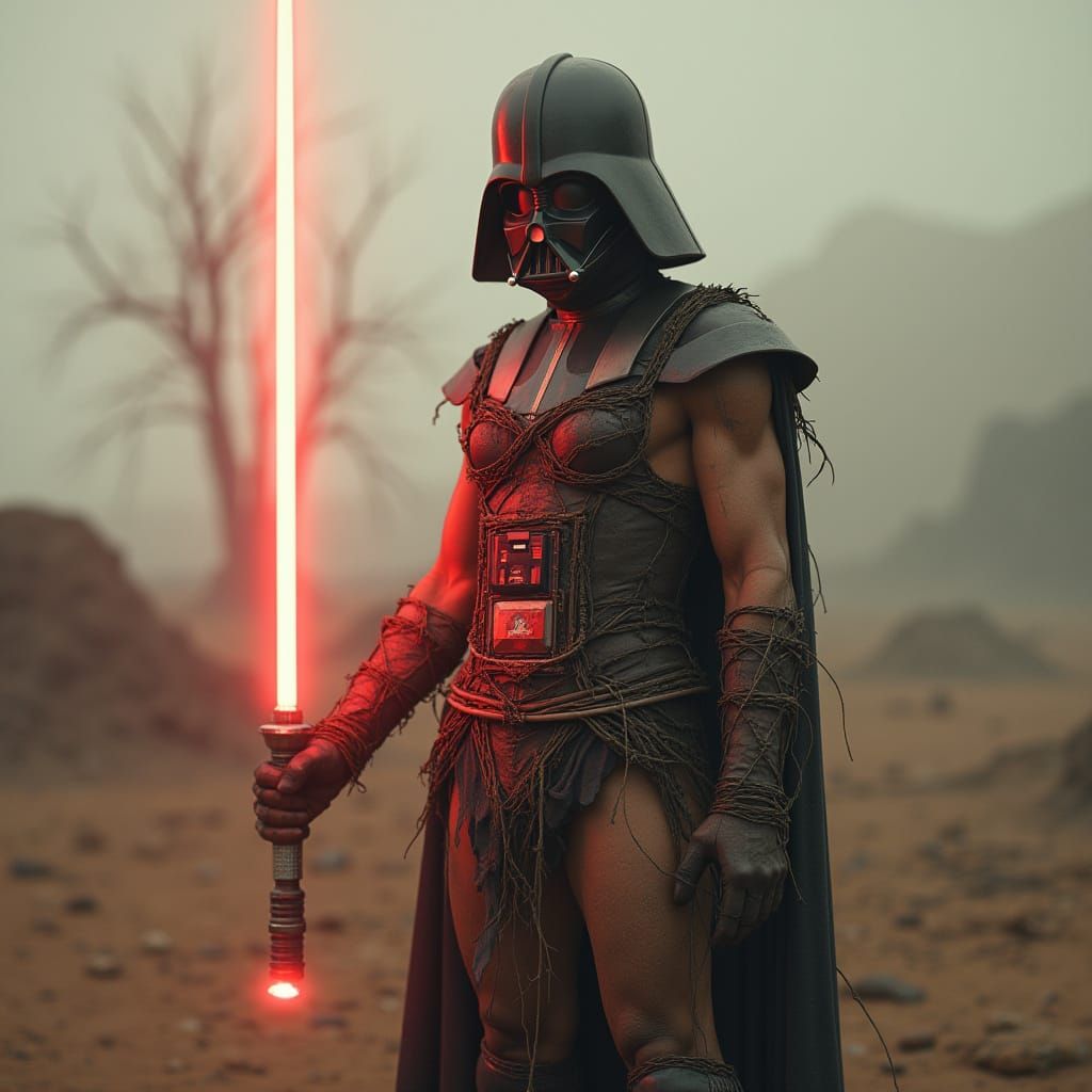 Darth Vader Survivor in Barbed Wire Armor