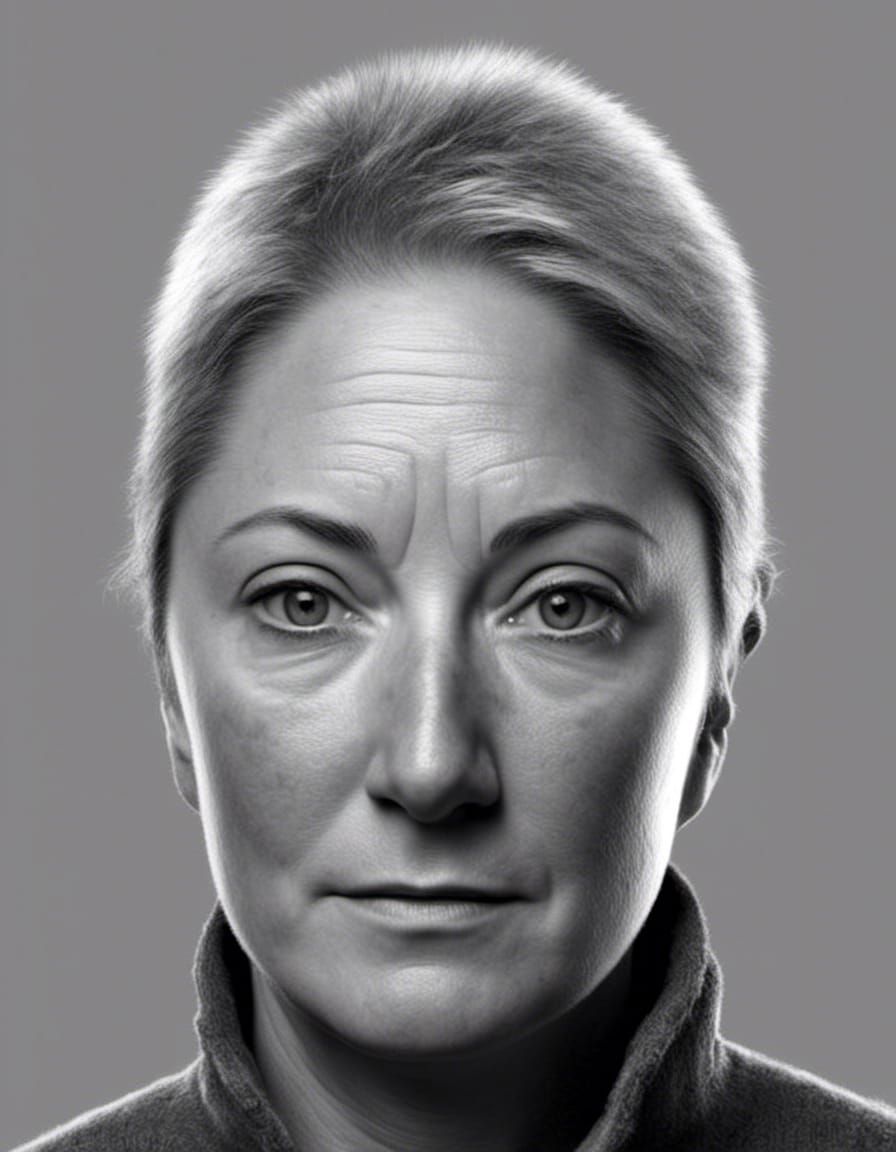 Dramatic Courtroom Sketch in Black and White