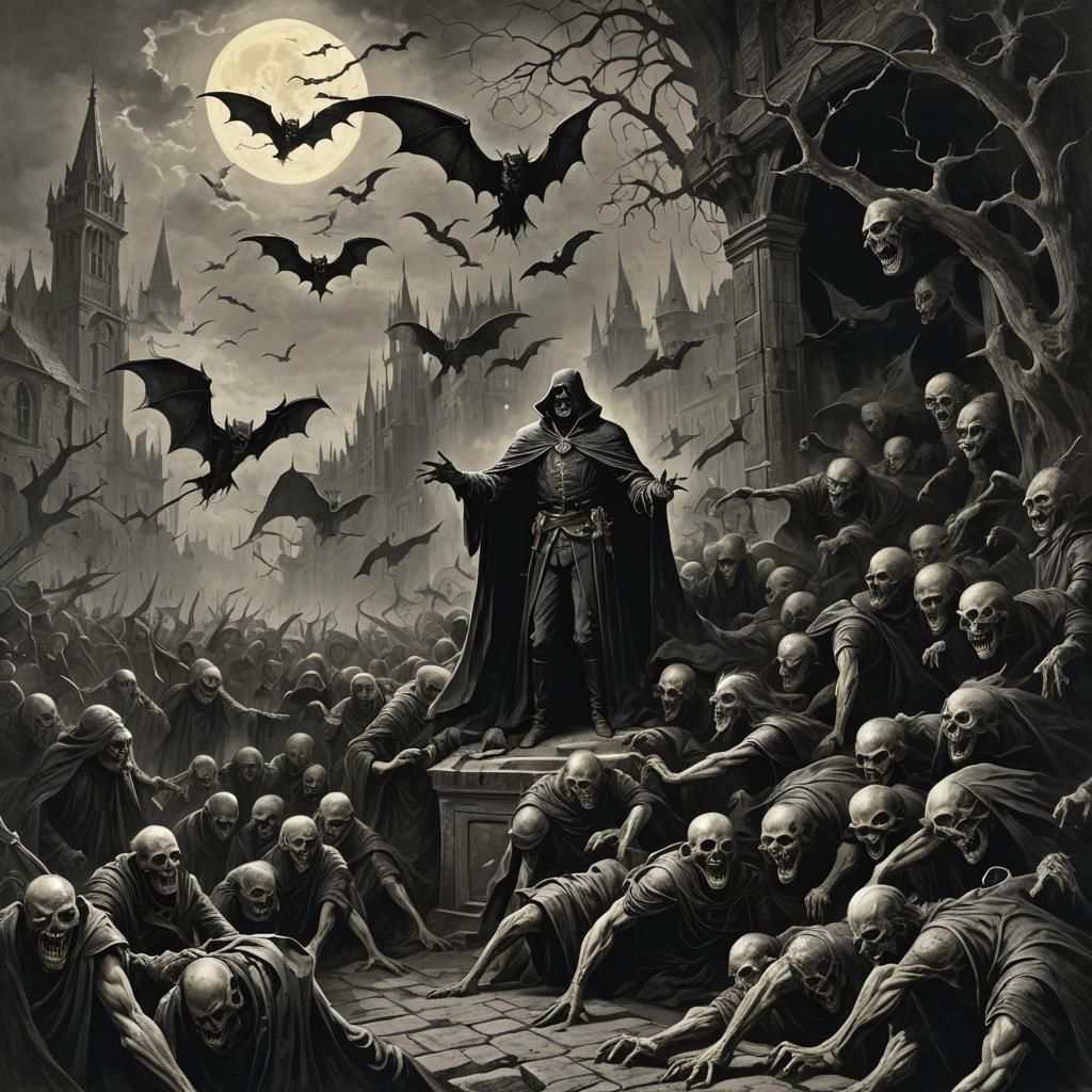 Vampire World in Gothic Horror Style