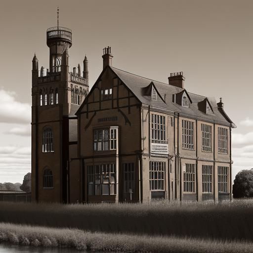 Lea & Perrins Factory in Sepia Tones