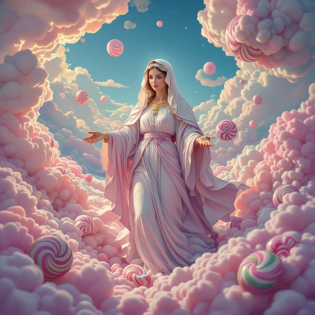 Mother Mary as Sophia Creates Demiurge in Candyland