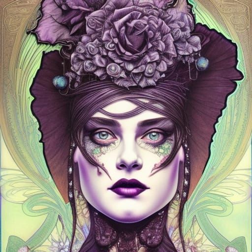 Lady Rose: Meticulously Detailed Postapocalyptic Portrait
