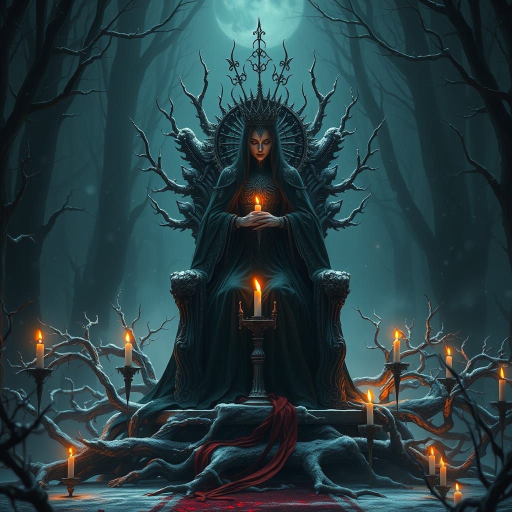 Dark Fantasy Queen Reigns in Majesty