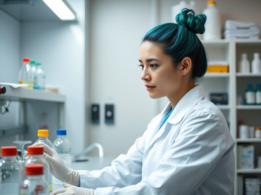 Female Scientist at Work in a Laboratory