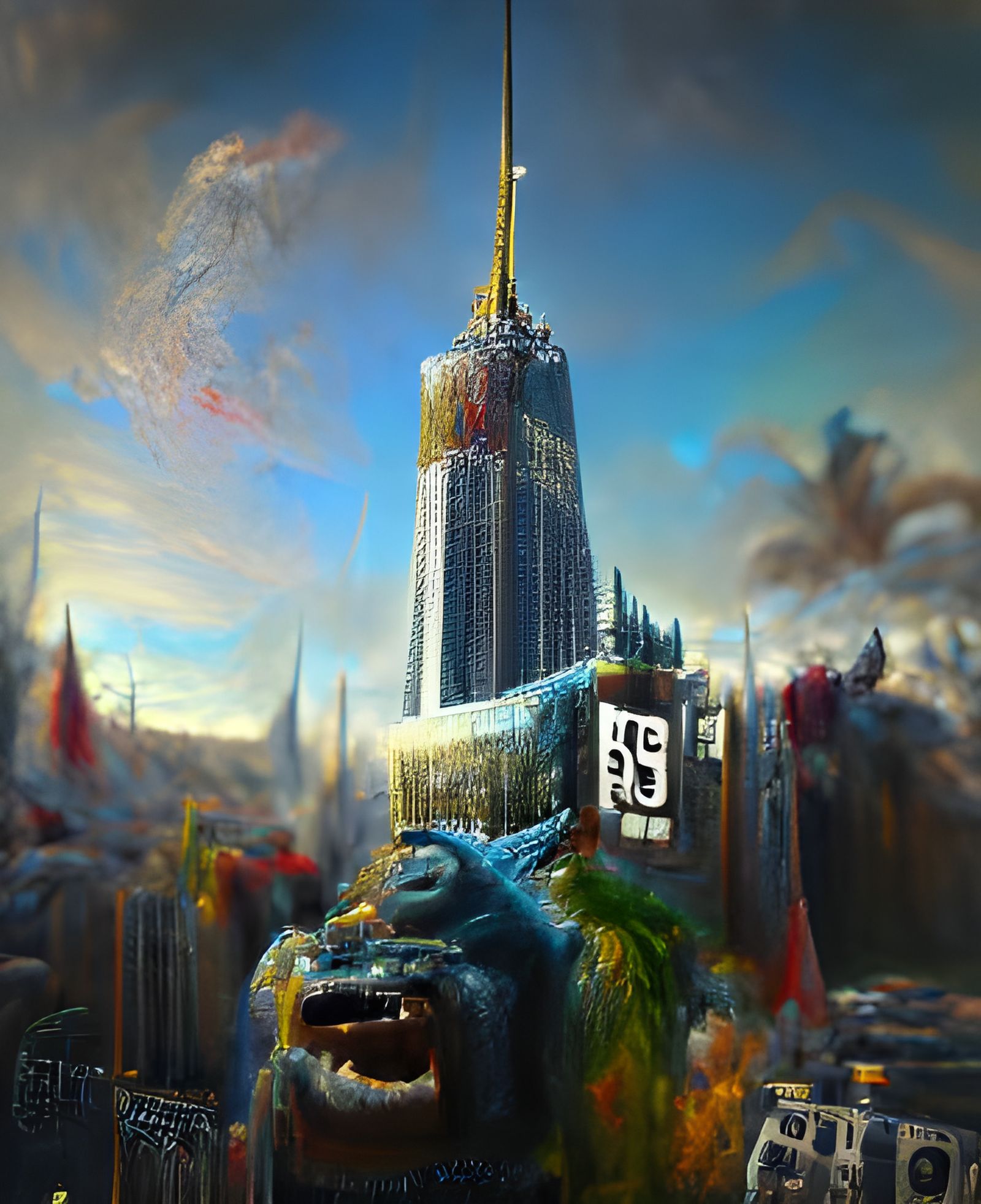 King Kong on Fantasy Empire State Building