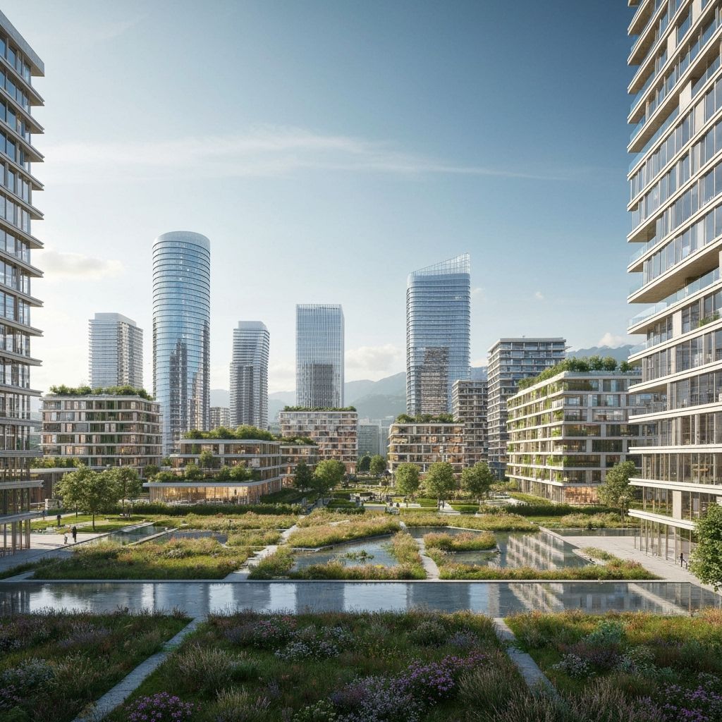 Modern Innsbruck Cityscape with Natural Elements