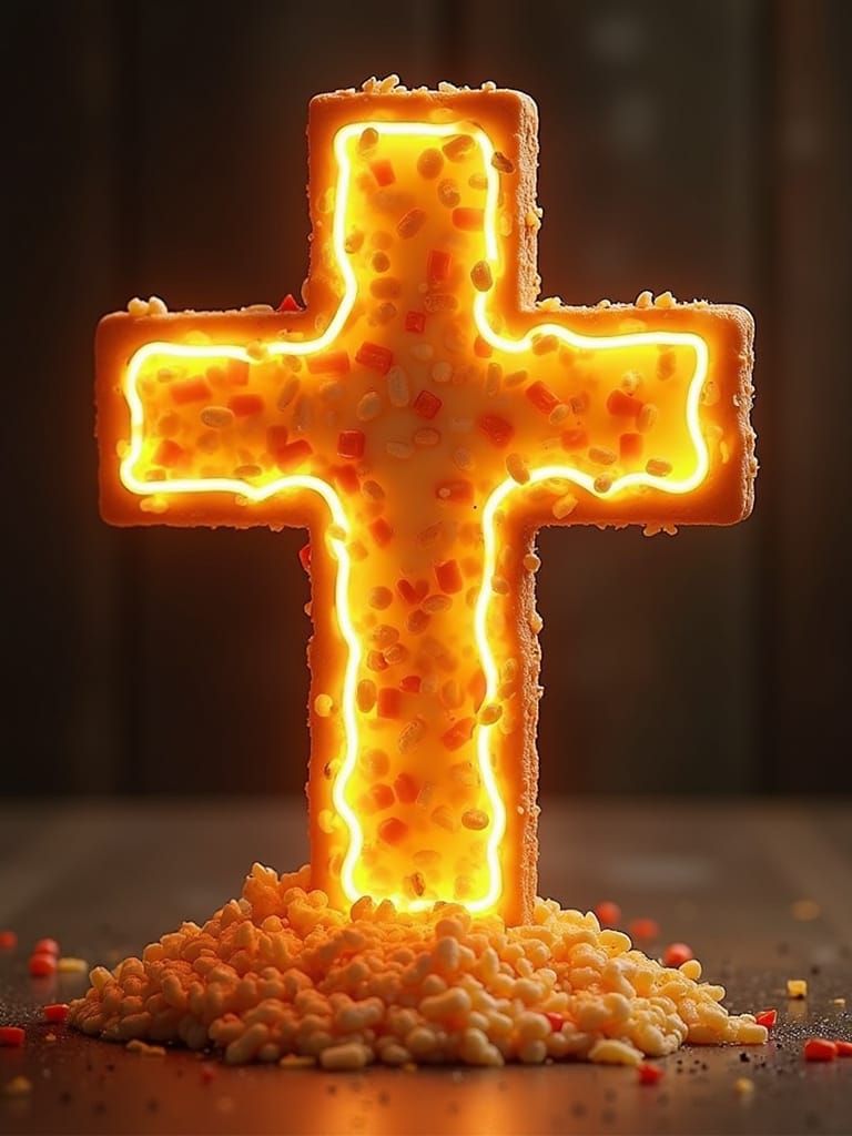 Sacred Cheez-It Icon in a Sea of Wonder