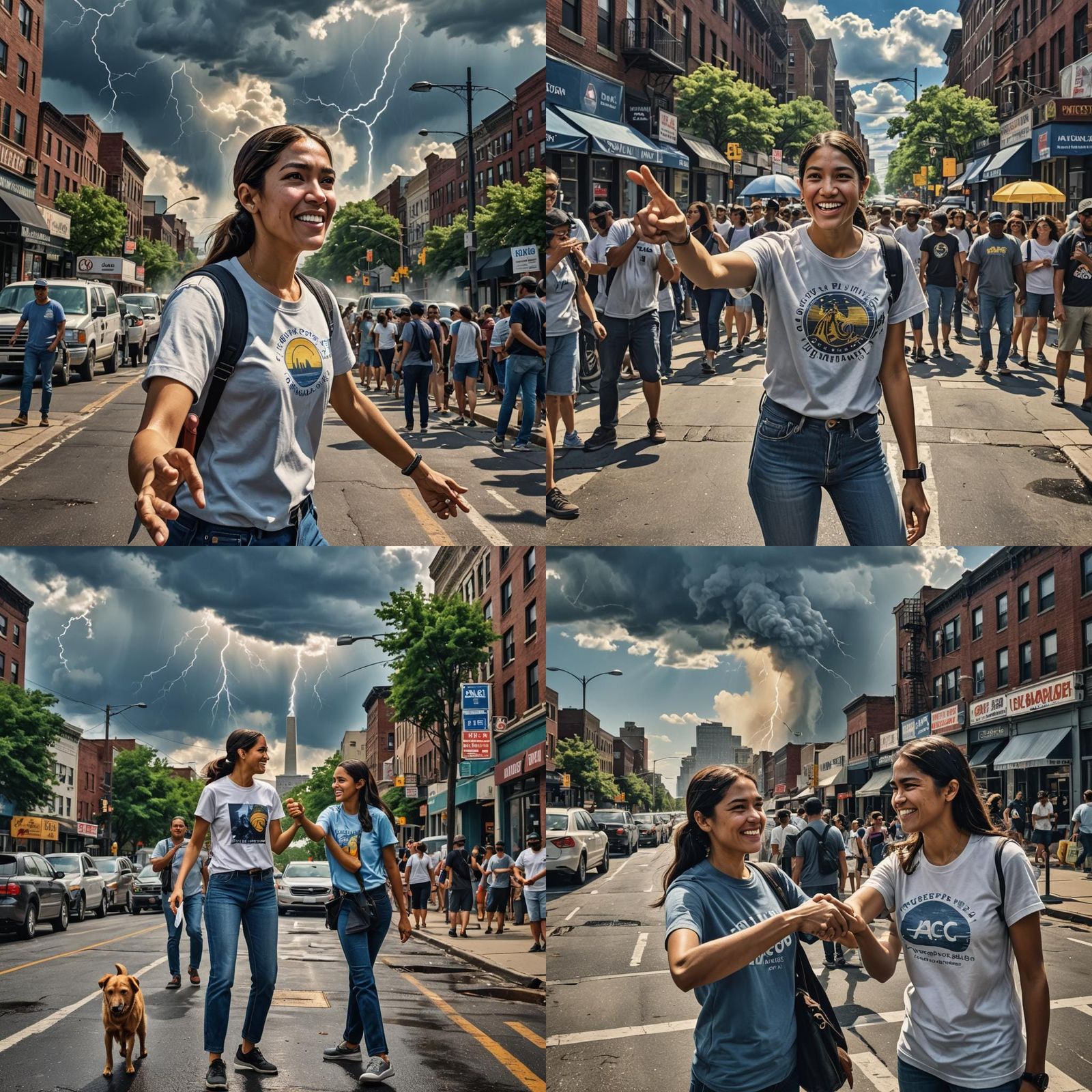 AOC in City: Hyperrealistic HDR Portrait