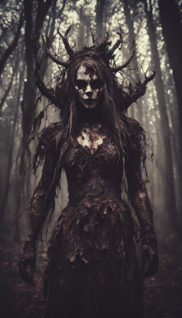 Cinematic Horror: Shape Shifter in Dark Forest