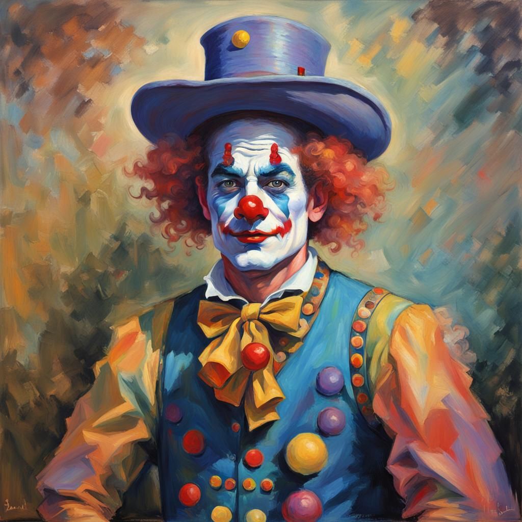 Two-Spirit Drag King Rodeo Clown: Impressionist Style