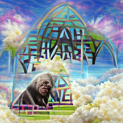 Ethereal Heaven Scene: A Digital Rendering