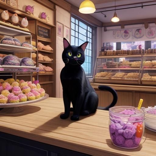 Jiji in Bakery: Studio Ghibli Candy Art