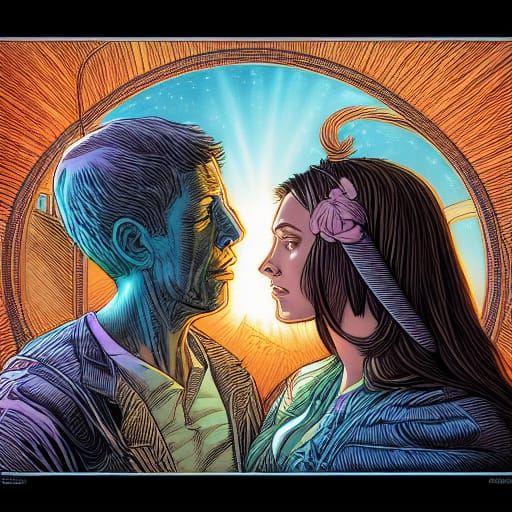 Comic Book Art of a Broken Heart