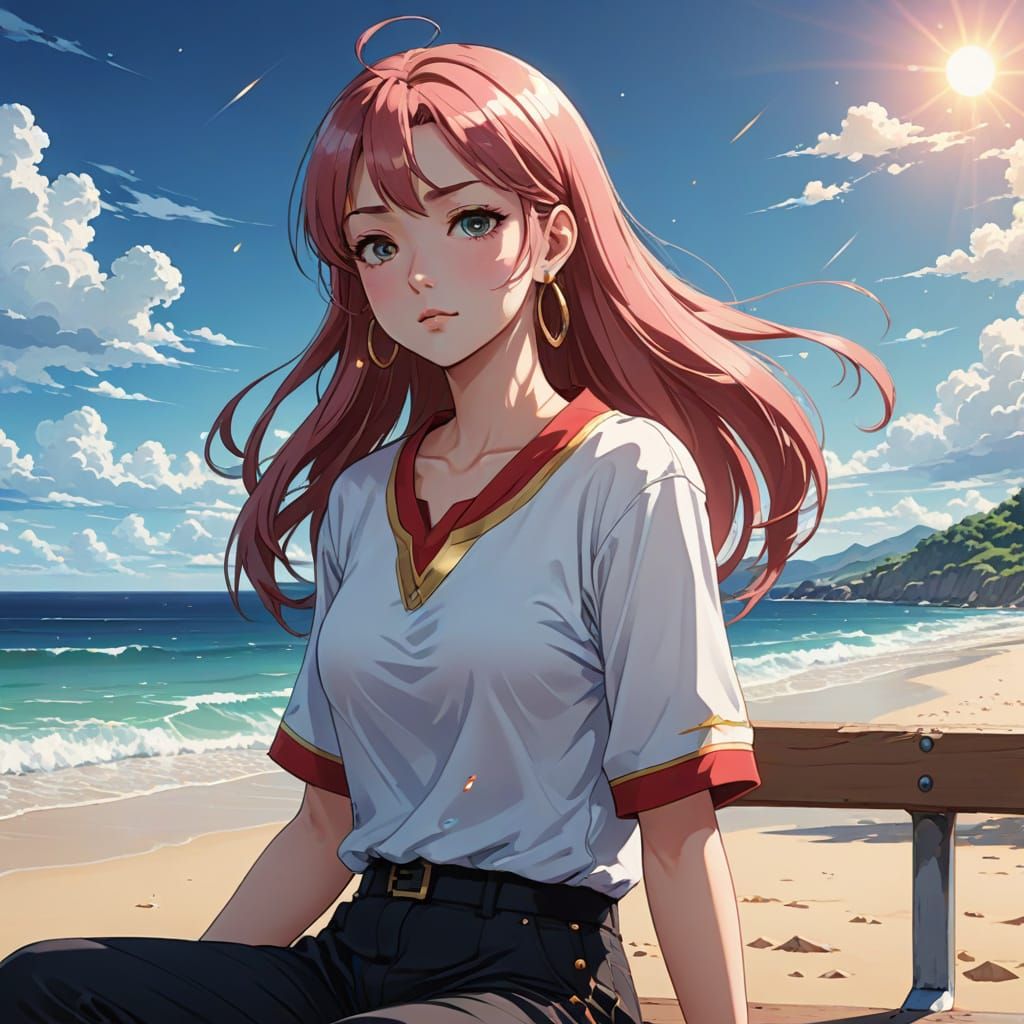 At the beach