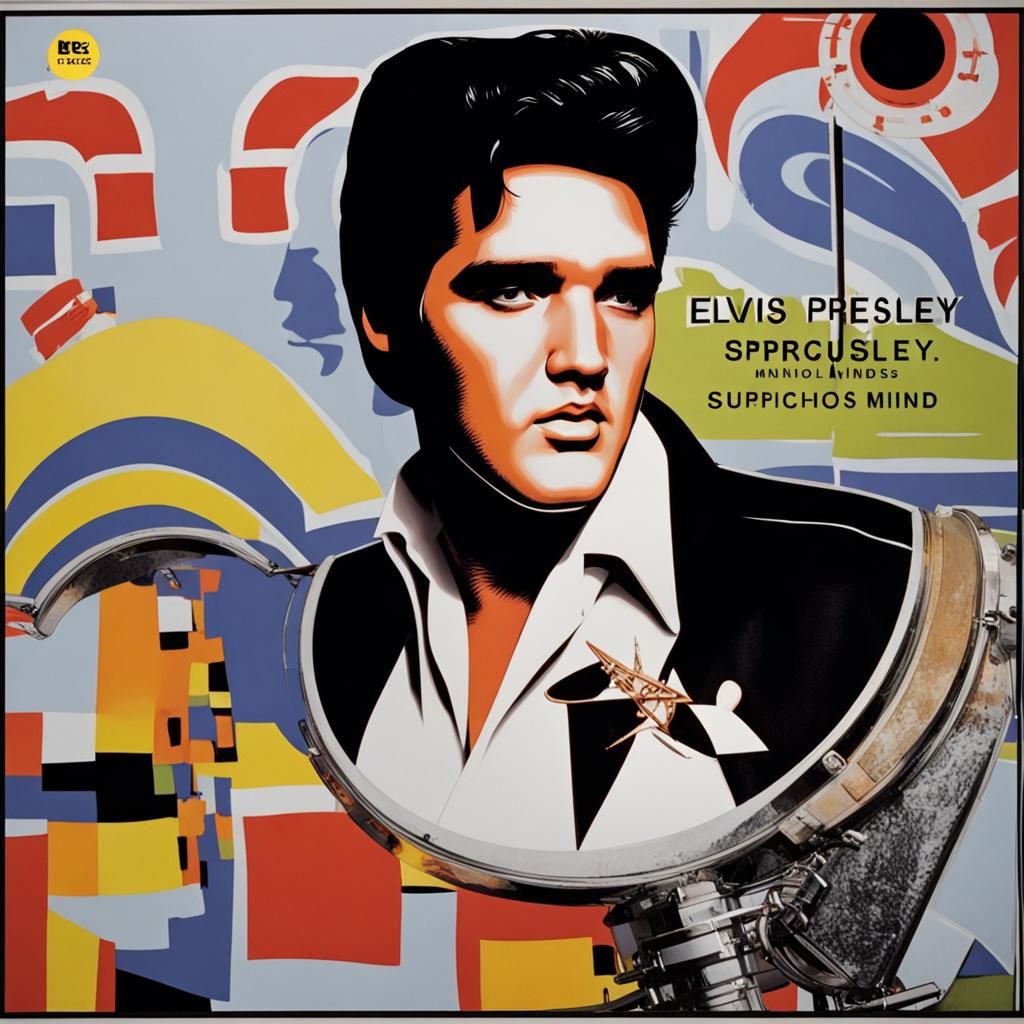 Elvis Presley: Suspicious Minds - AI Portrait
