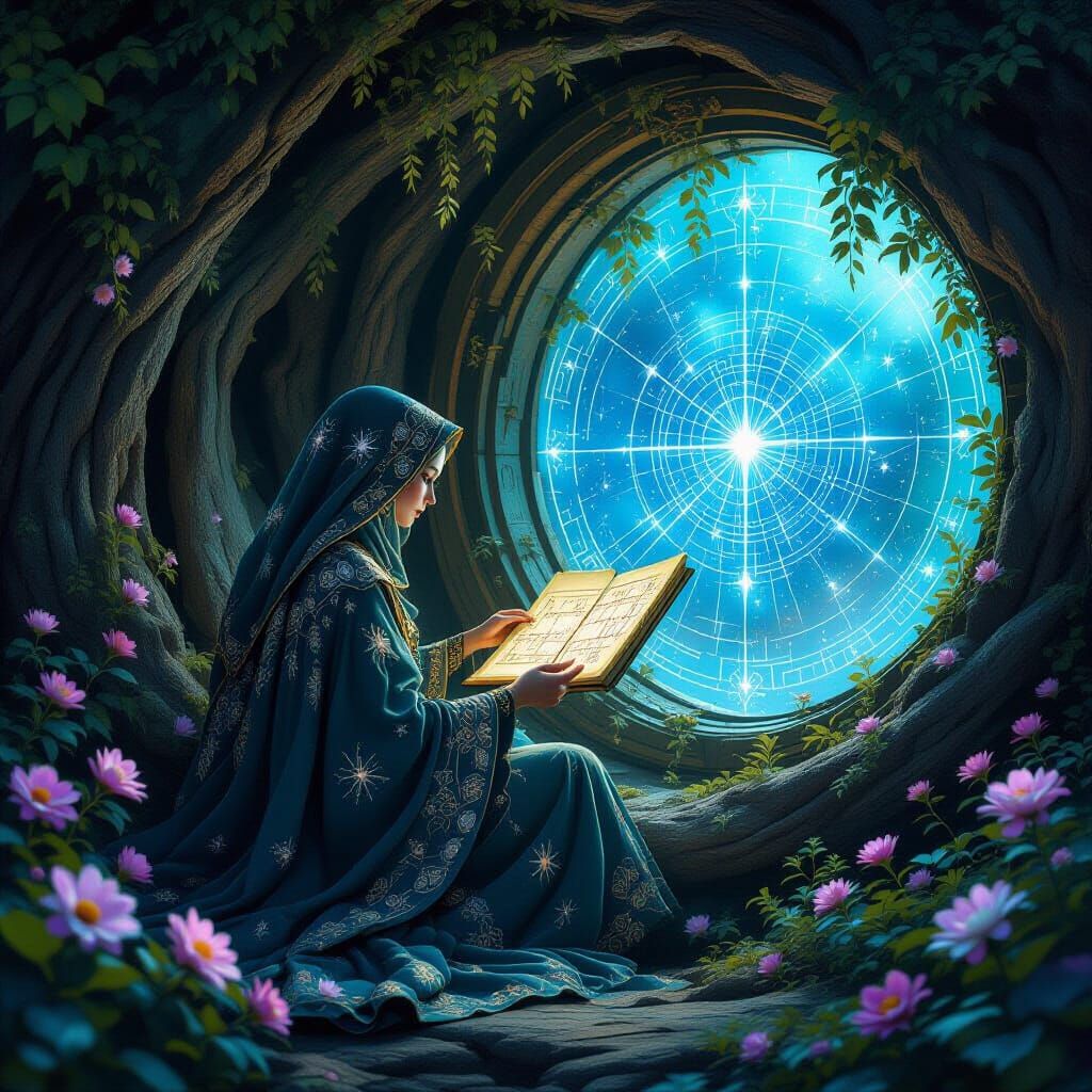 Celestial Cartographer in Ancient Tree Observatory