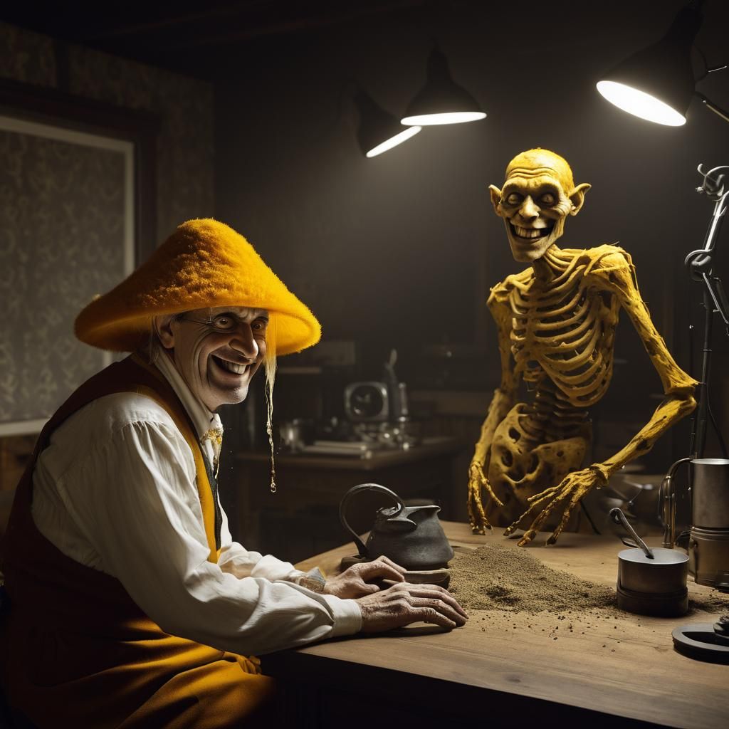 Extravagant Alien Party: Photorealistic Digital Art