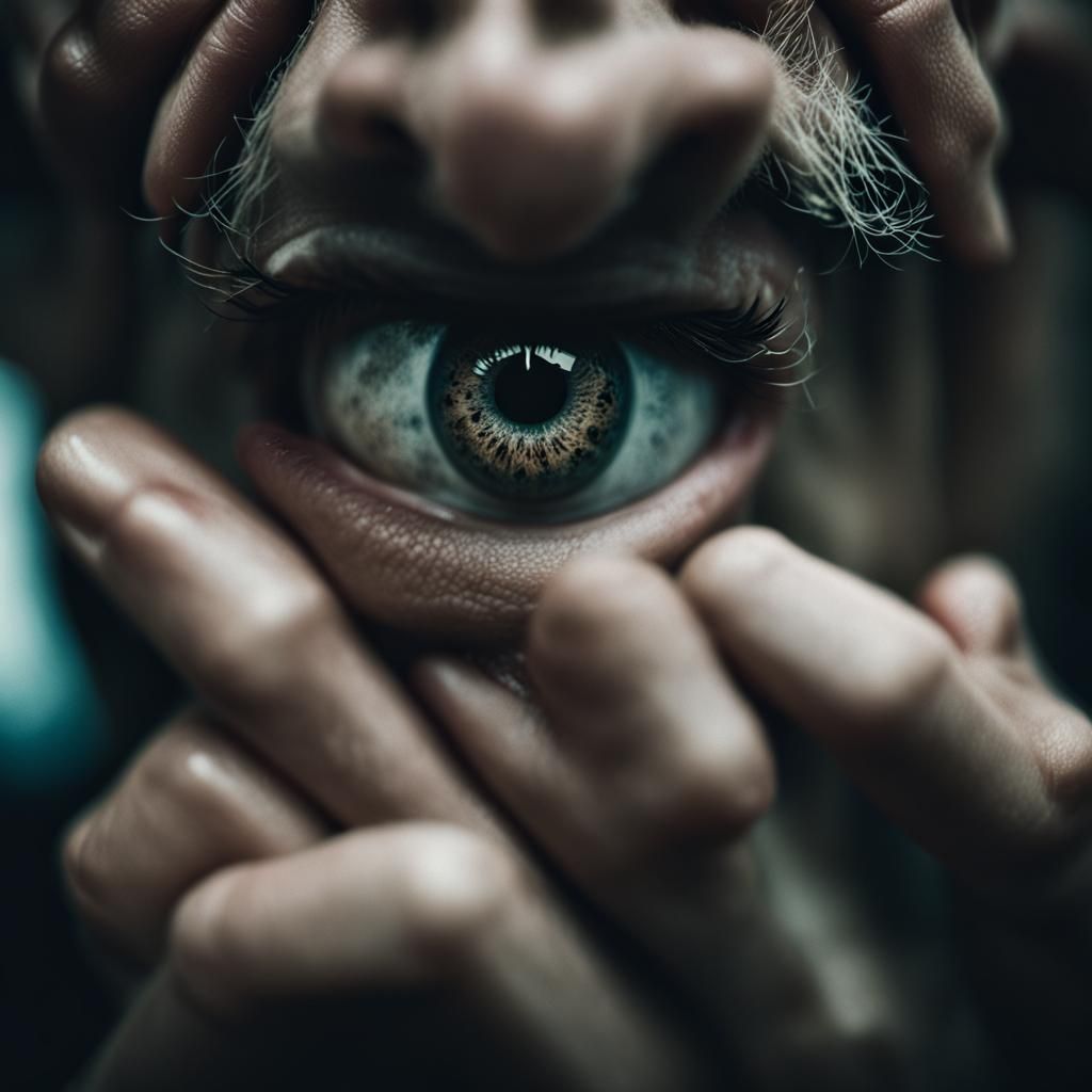 Eerie Portrait Inspired by The Ring Horror Movie