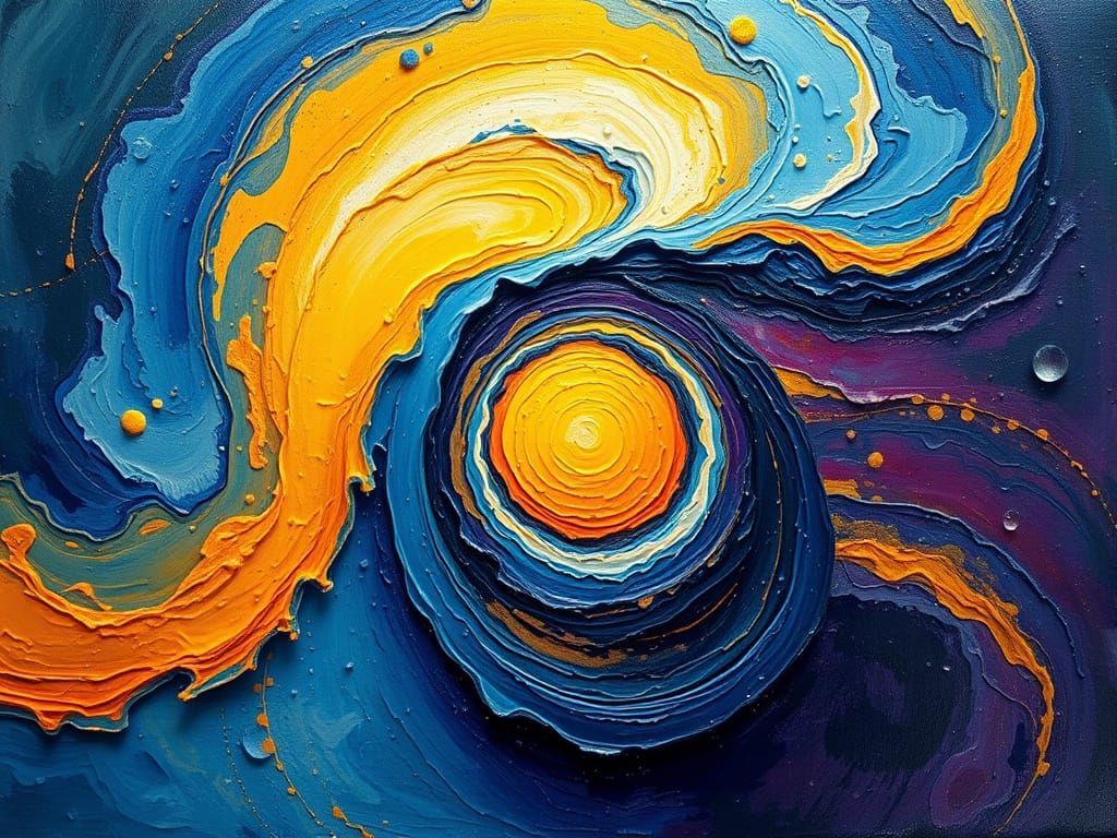 Vibrant Goddess of Nature in Expressive Neo-Impressionist Oi...