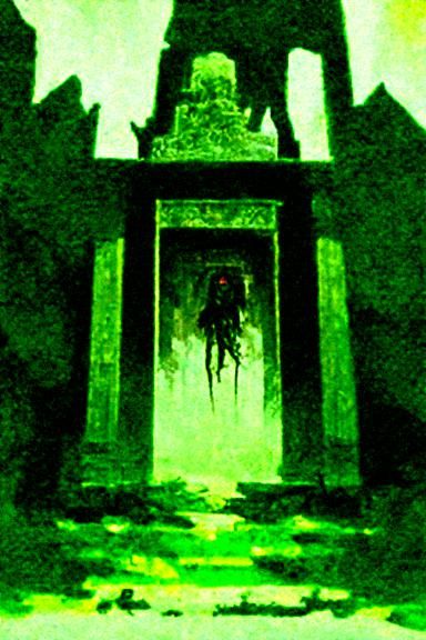 Sinister Abandoned Temple Art