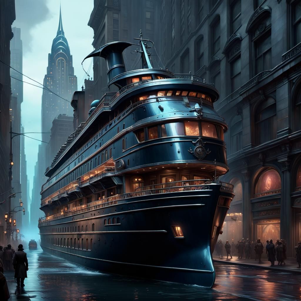 Abyssal Cruise Liner on 5th Avenue