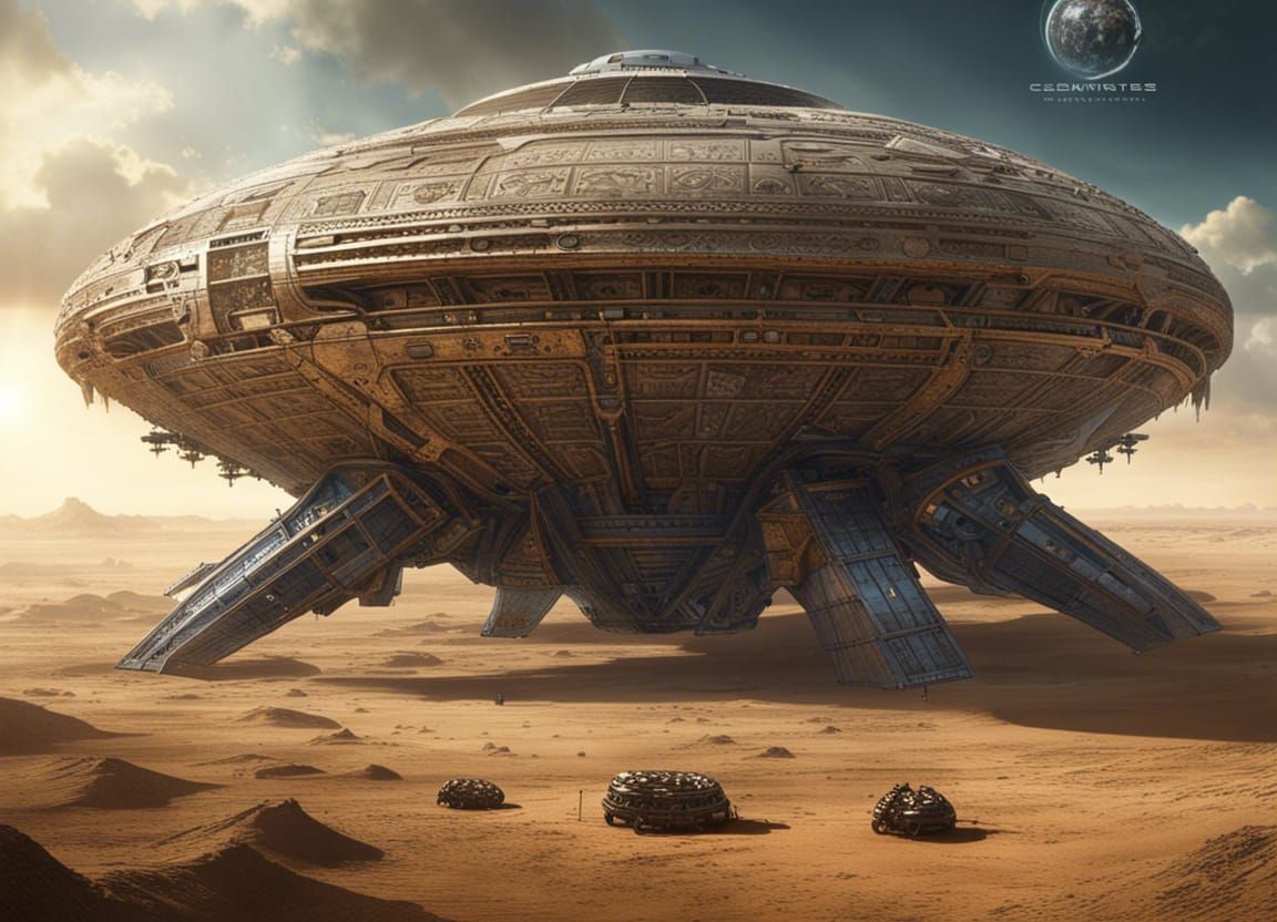 Colossal Abandoned Spacecraft Discovered: Blueprint Concept ...