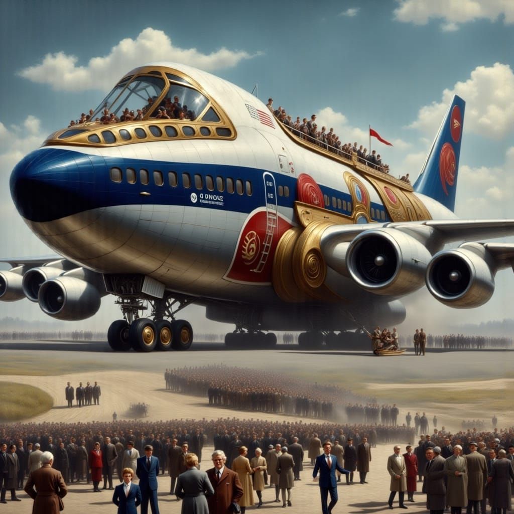 A Trojan Horse disguised as a 747 Jumbo jet.