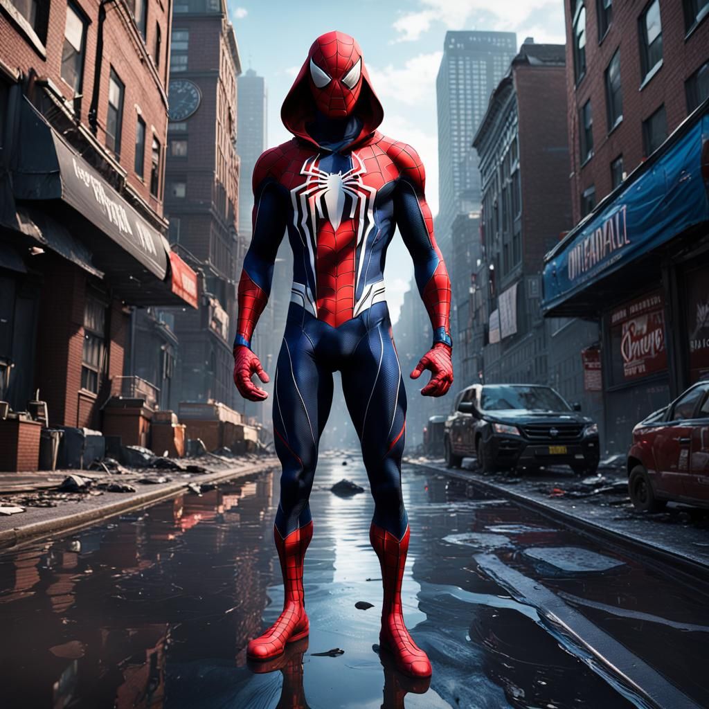 Spider-Man Venom in Detailed Matte Painting