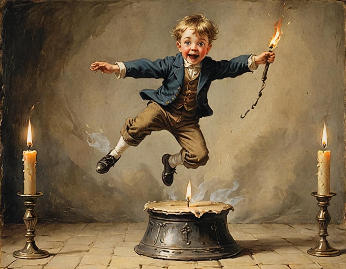 Jack Burns Toe Jumping Over Candlestick