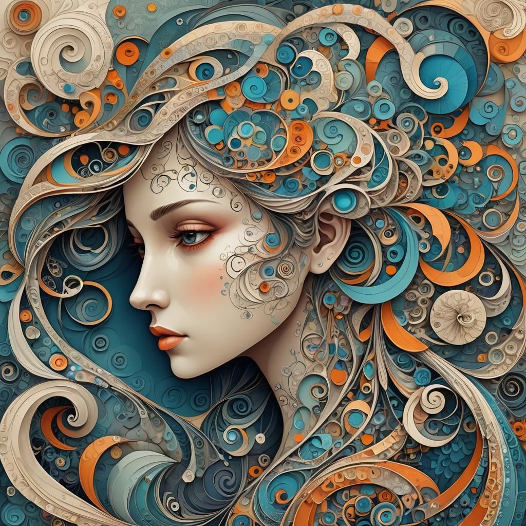 Abstract Fractal Art: Tired and Sad