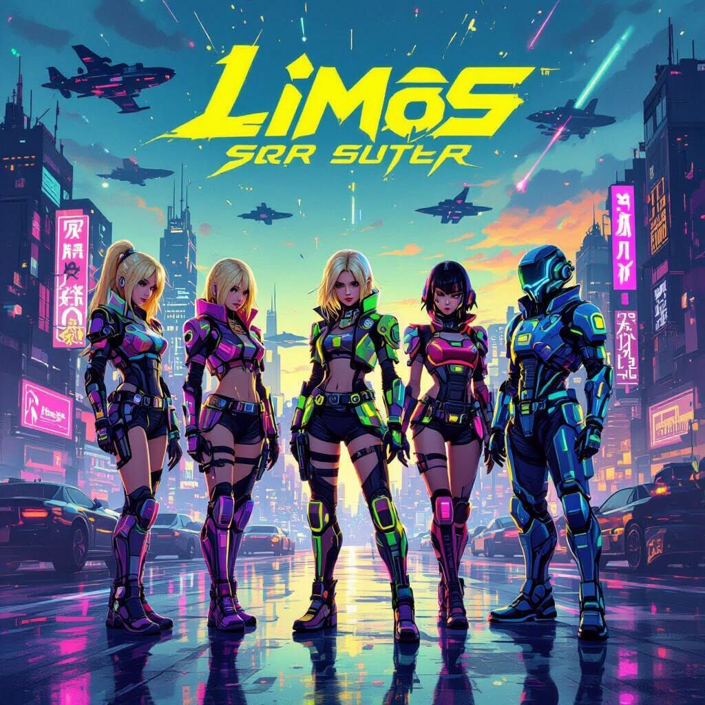 Cyberpunk Rave With Robots, Samurai, And Girls