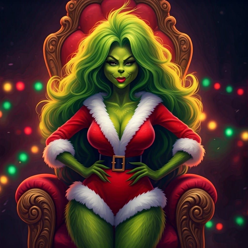 Mischiefous Grinchess in Winter Wonderland