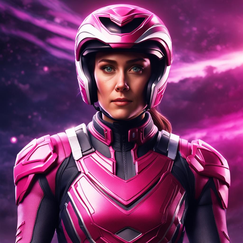 Kimberly Hart Pink Ranger Digital Art
