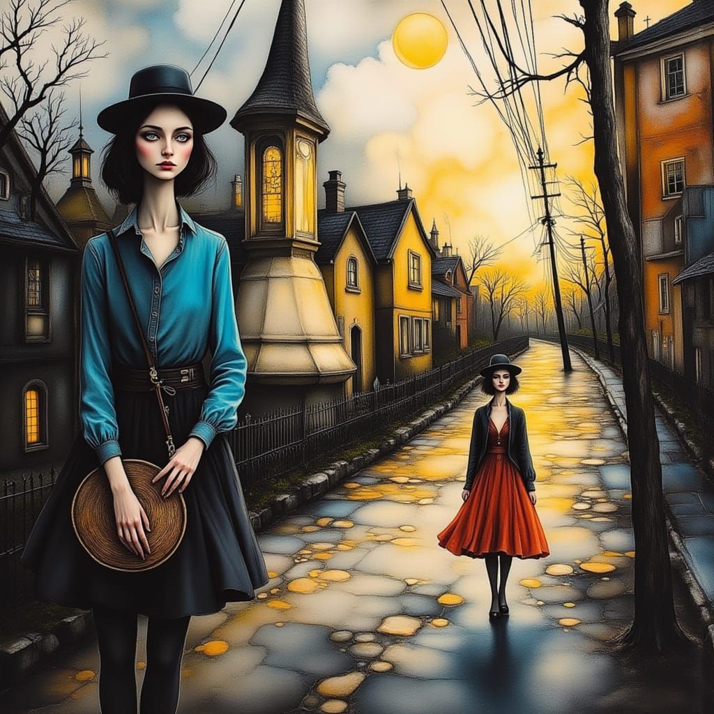 Abstract Expressionist Rooster in Bold Impasto Style