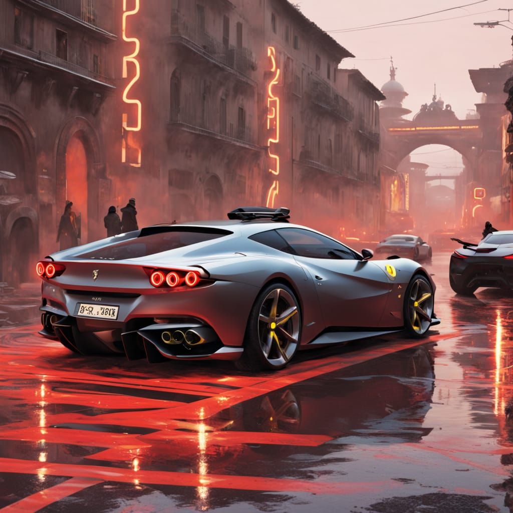Cyberpunk Ferrari Roma Unveiled
