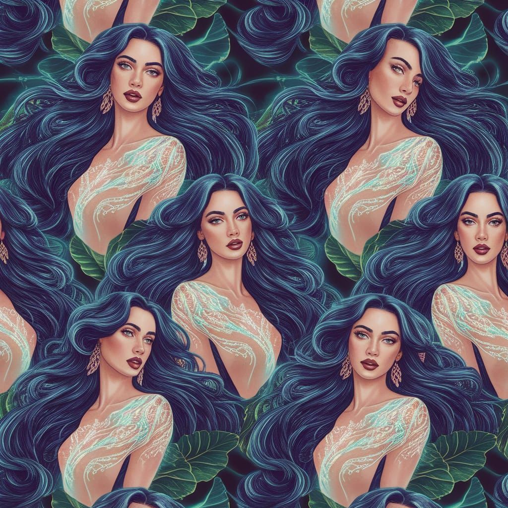 Goddess Pattern Socks in Ethereal Fantasy Style