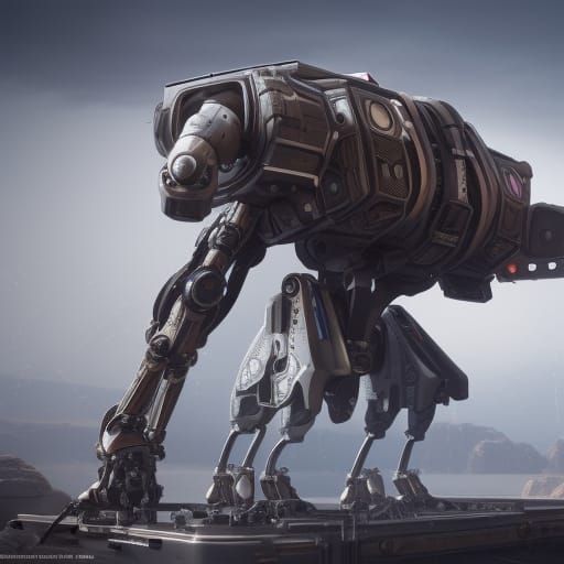 Titanfall 2 Mech with Intricate Details