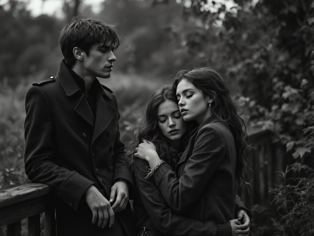 Moody Monochrome Portraits of Intimacy and Distance