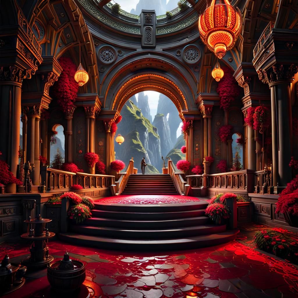 Fantastical Heaven Concept Art in Deep Color