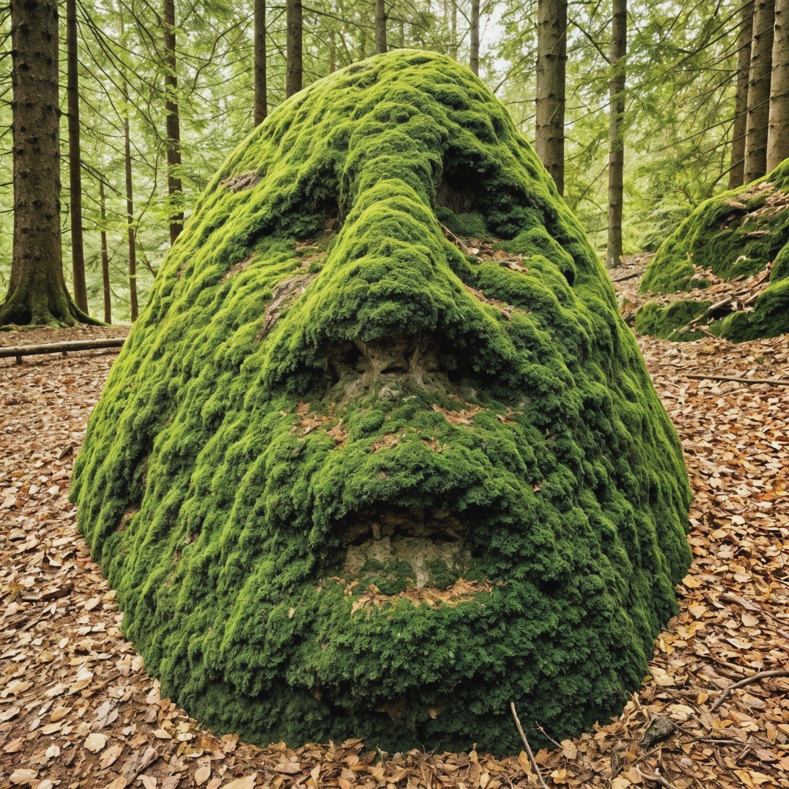 Mossy Rock Forest Portrait